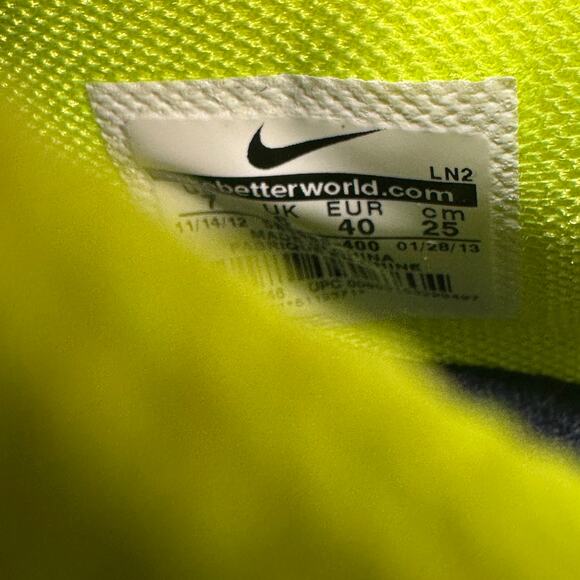Nike KD v5 Elite Superhero Size 7 Hyper Blue Volt 585386-400 CLEAN
